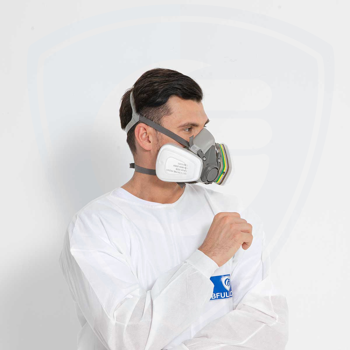 6200 Wiederverwendbare Atemschutzmaske mit halber Maske zum Sprühen von Malerei. Polieren mit chemischen Maschinen. Schweißen.Holzbearbeitung und anderer Arbeitsschutz
